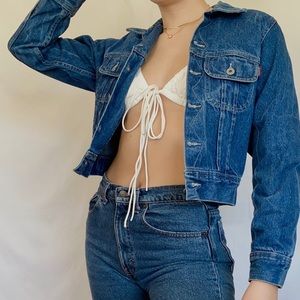 VINTAGE DARK WASH DENIM JACKET 👖💙